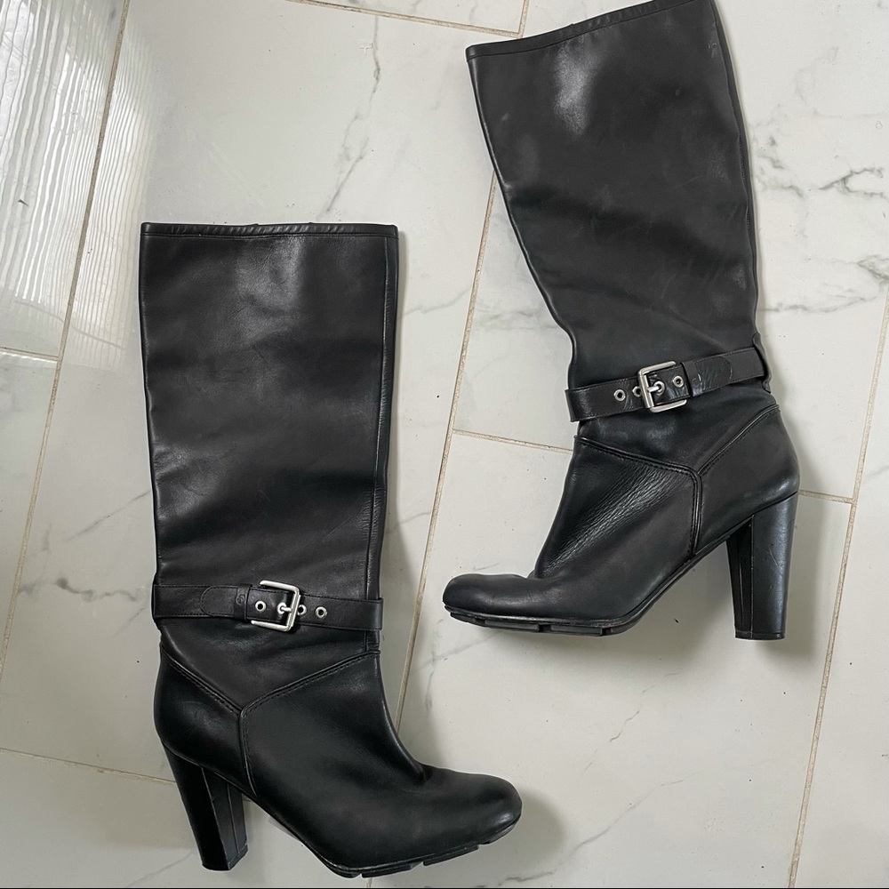 Rockport waterproof chunky heel boots